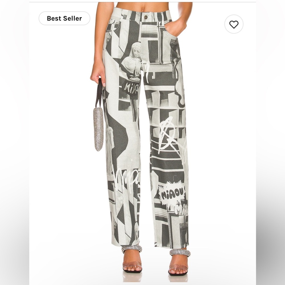 Miaou Fargo pants in stone grey